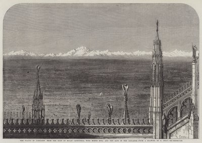 The Plains of Lombardy from the Roof of Milan Cathedral, with Monte Rosa and the Alps in the Distance by Samuel Read